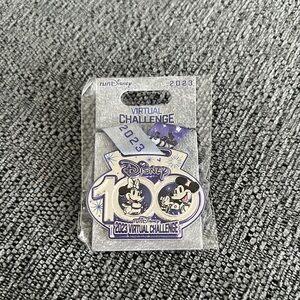 Disney 2023 Virtual Challenge Pin with Purple Accents